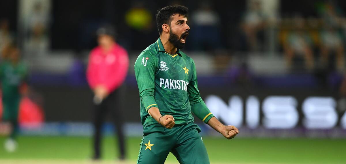 Pakistani spinner Shadab Khan was the Hobart Hurricanes' opening-round pick of the inaugural Big Bash League draft. Picture by Getty Images