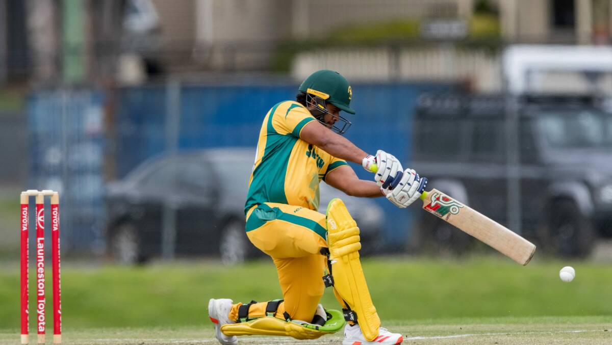 South's Sisitha Jayasinghe smacked 60 from 45 balls. Picture: Phillip Biggs