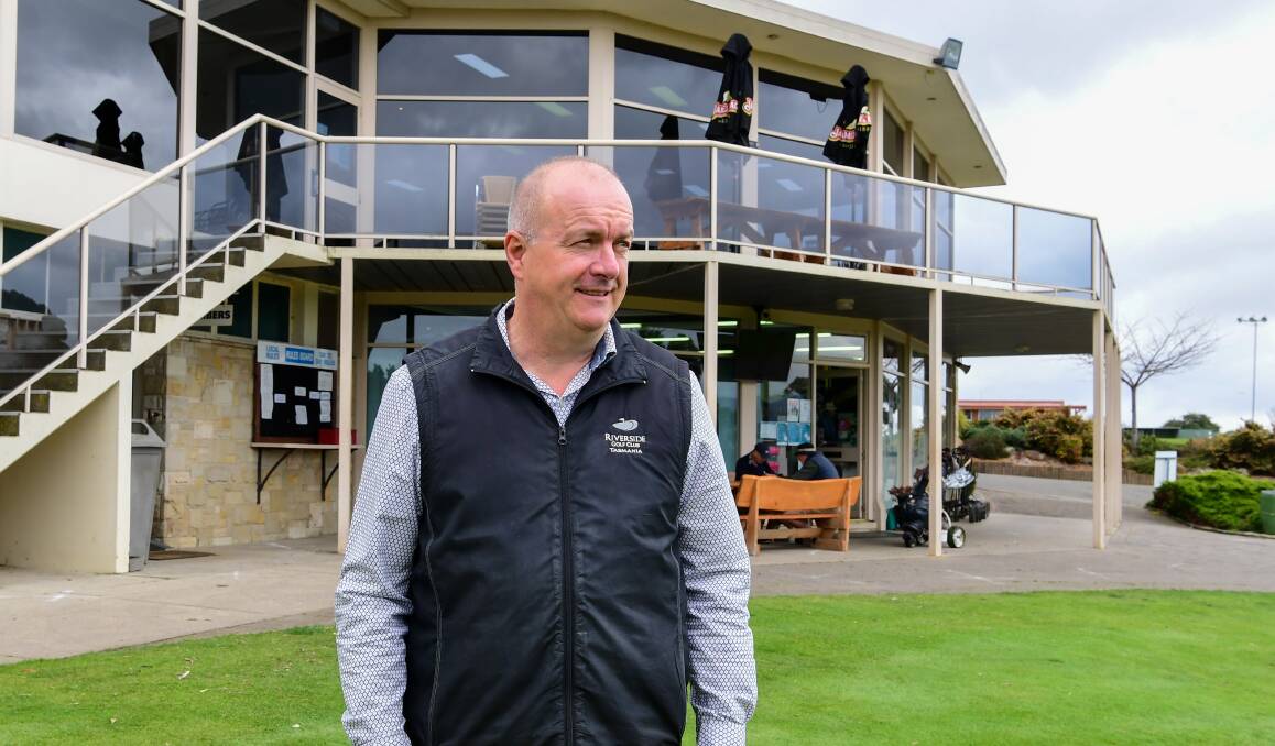 On course: Outgoing Riverside Golf Club general manager Frank Tedeschi. Picture: Neil Richardson