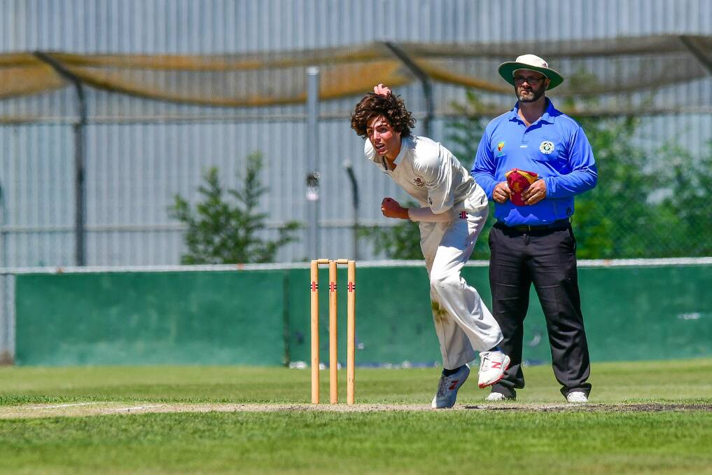 Destroyer: Mowbray's Blake Cassidy claimed 4-27 off his 10 overs to steer Mowbray home in an upset win. Picture: Scott Gelston