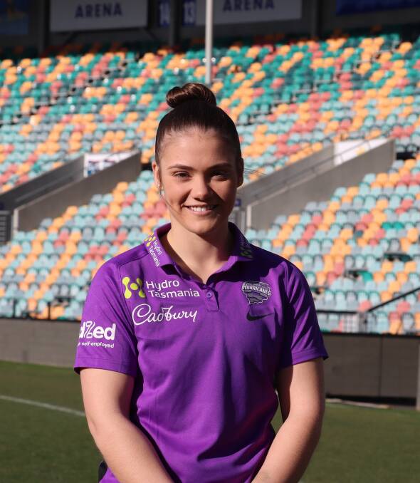 ALL SMILES: Emma Manix-Geeves has been unveiled as a Hobart Hurricanes recruit. Picture: Cricket Tasmania