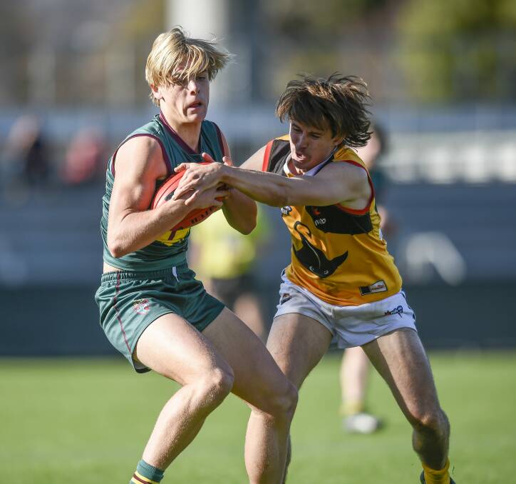 CONTESTED: Tasmania Devils' co-captain Sam Banks-Smith wants his side to be more physical this week. Picture: Craig George