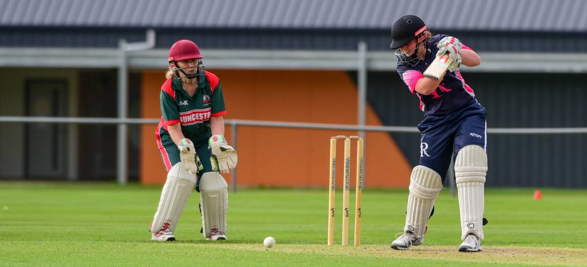 Future: Riverside's Kate Sherriff was a shining star in defeat with 51 off 53 balls. Picture: Paul Scambler