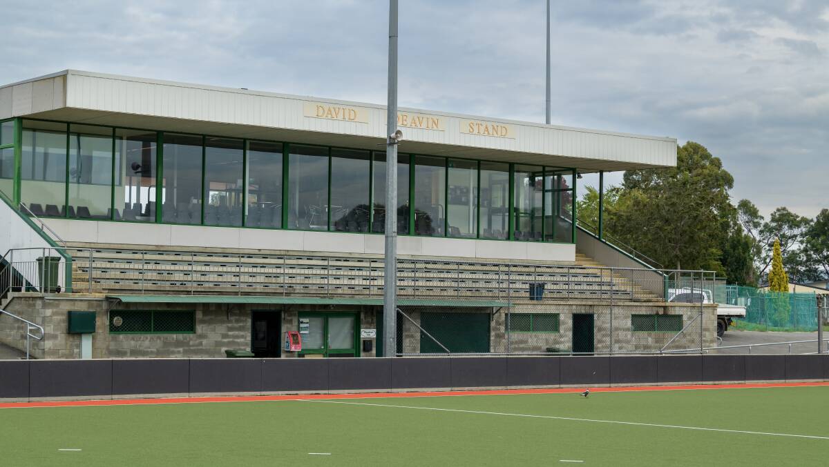 The David Deavin stand at the Northern Hockey Centre. Picture by Phillip Biggs