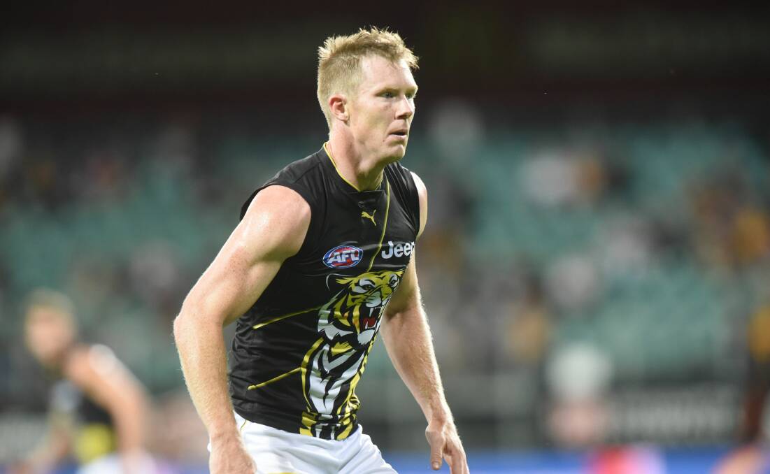Perfect 10: Jack Riewoldt's weekend match was deemed perfect. Picture: Paul Scambler
