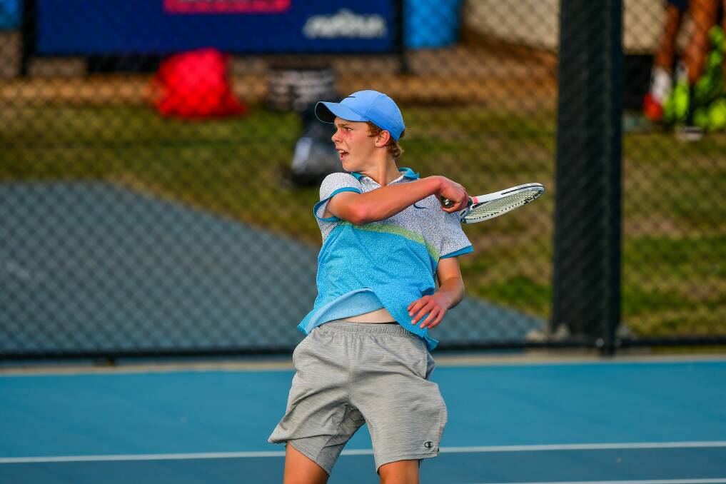 Riverside's Oli Hadley has fine-tuned his game in the Tennis North competition.