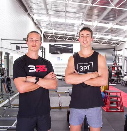 Booming Business: Matt and Will Hanson recently worked with Richmond's Dustin Martin. Picture: Supplied