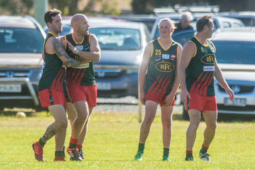 Too strong: Bridgenorth recruit Nick Milbourne kicked five, coming home 36-point winners. Picture: Phillip Biggs