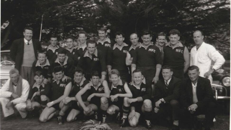 Success: Mathinna's premiership team of 1964 will be celebrated by East Coast Swans next weekend.