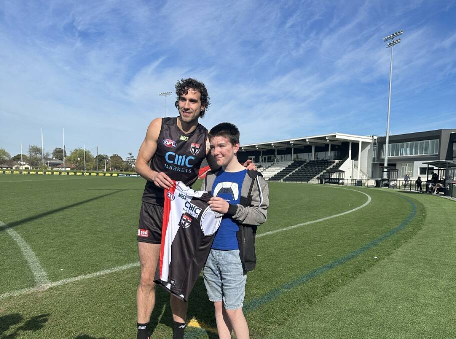 Seth's initial picture with Max King.