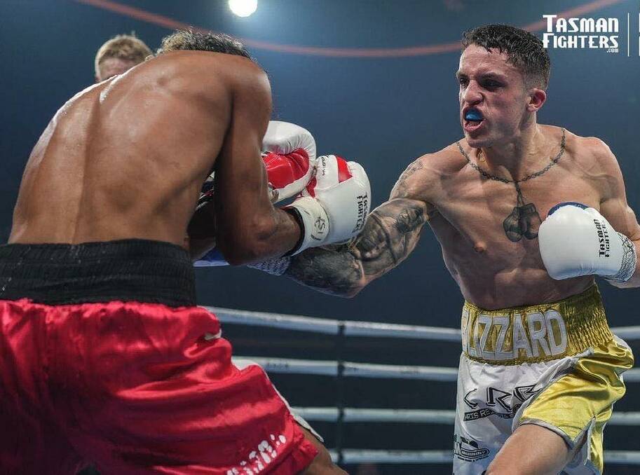 Launceston boxer Tyler Blizzard will be in action in front of his home town. Picture by Tasman Fighters