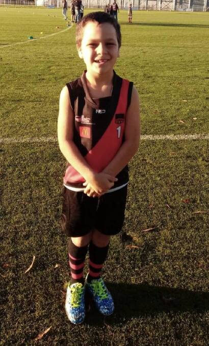 Young star: Zaide Arnold in North Launceston colours. Picture: Supplied