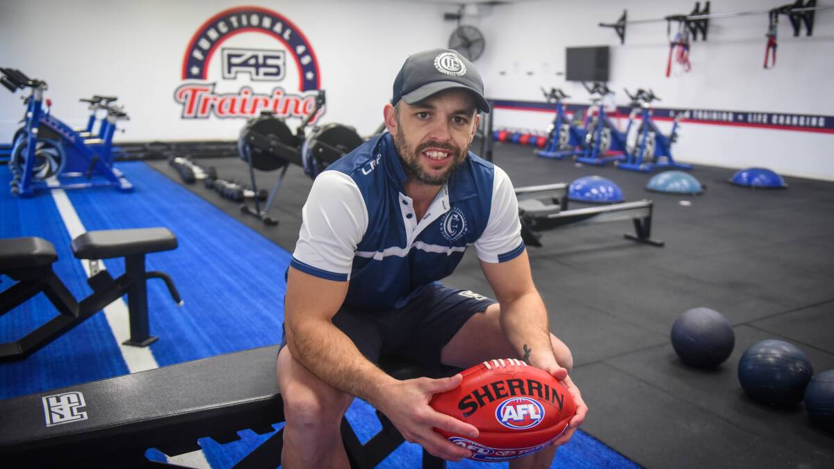 Fit and firing: Old Launcestonians recruit Darren Crawford is enjoying footy. Picture: Paul Scambler