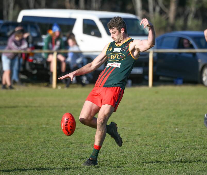 Golden boot: Bridgenorth's Rohan Sergeant is proving a valuable commodity for the Parrots. Picture: Phillip Biggs