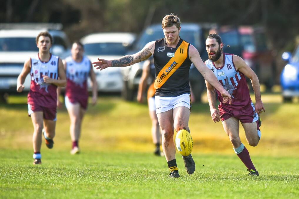 Big game: Kaiden Cox-Goodyer was strong for Rocherlea last week as they shape up for a clash against the rising Kangaroos. Picture: Scott Gelston.