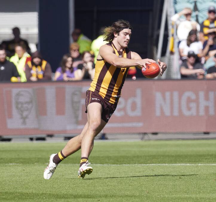 Hawthorn's Jai Newcombe is one of the competition's brightest prospects. Picture by Rod Thompson