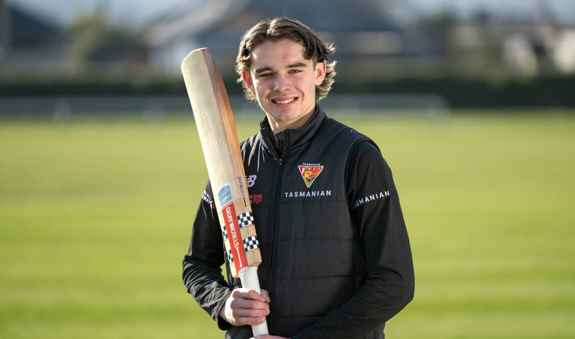 Northern Tasmanian cricket product Aidan O'Connor. Picture by Phillip Biggs