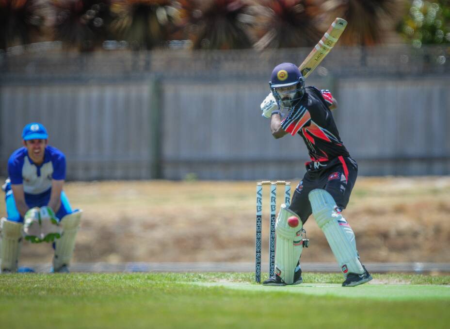 Smacking: Hadspen batsman Dilan Jayalath scored 105 in his side's win against ACL. Picture: Paul Scambler 
