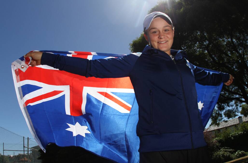 Champion: A fresh-faced Ash Barty took the to Burnie International in 2014 and is now getting ready for a crack on home soil. Picture: Katrina Dodd