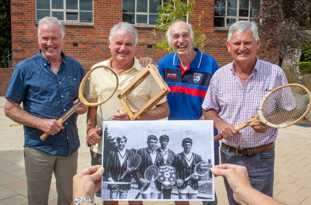 FLASHBACK: Scott Marshall, Peter Gatenby, Rod Stone and David Gatenby 55 years on. Picture: Paul Scambler