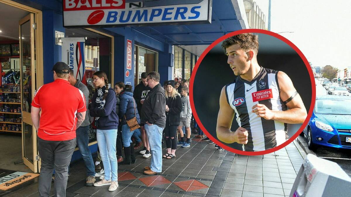 Balls and Bumpers have hosted several AFL stars in the past. Inset: Nick Daicos. Pictures by Phillip Biggs, file