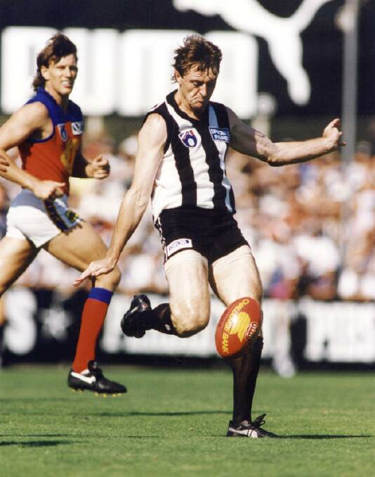 Royalty: Collingwood's Mick McGuane back in his AFL playing days. 