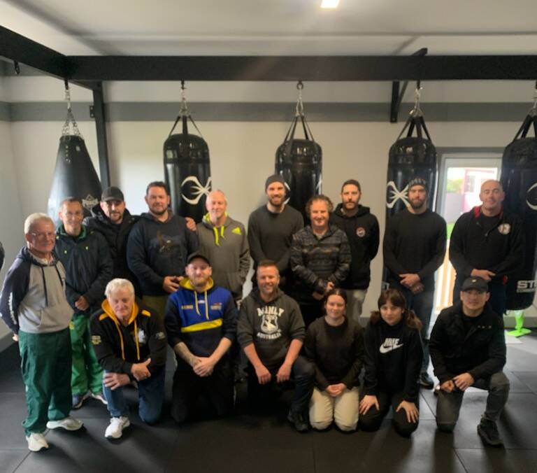 NEW CREW: Boxing Tasmania's Graeme George (far left) with the state's new boxing coaches. Picture: Supplied