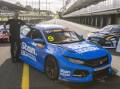 NEW RIDE: Fabian Coulthard unveils a fresh livery for his one-off TCR Australia drive. Picture: Supplied