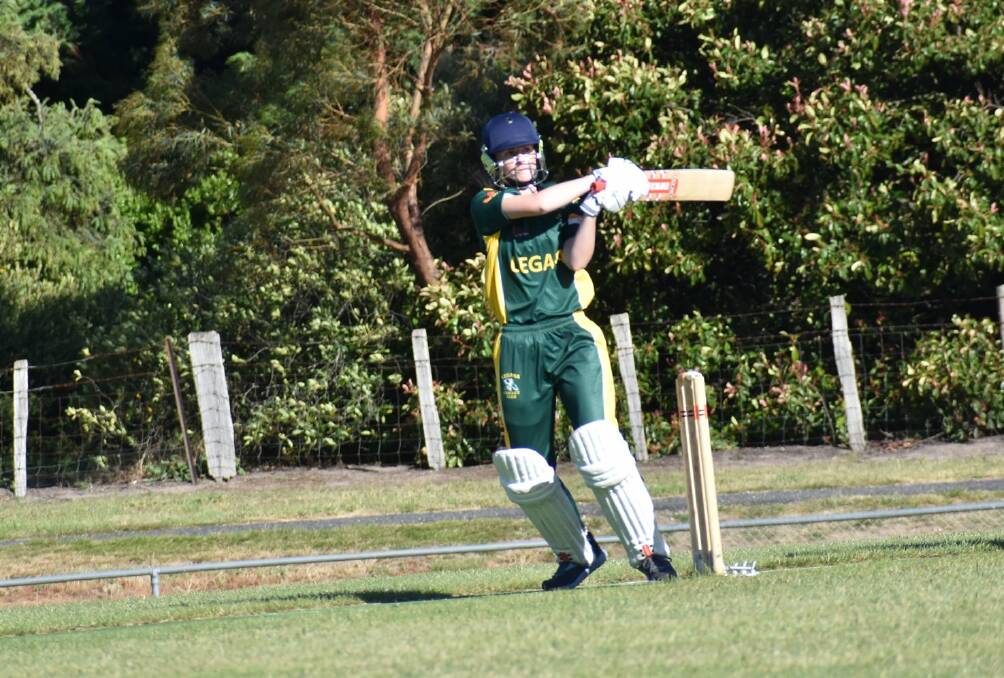 SHOT: Elyse Page, pictured last year, scored 26 off just 14 balls in the Durhams' win.