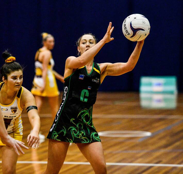 Leading lady: Cavaliers and Tasmanian Magpies centre Shelby Miller has retained her spot. Picture: Scott Gelston