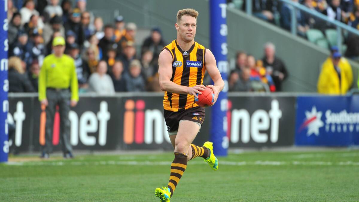 Hawthorn coach Sam Mitchell playing in Launceston in 2016. Picture: File
