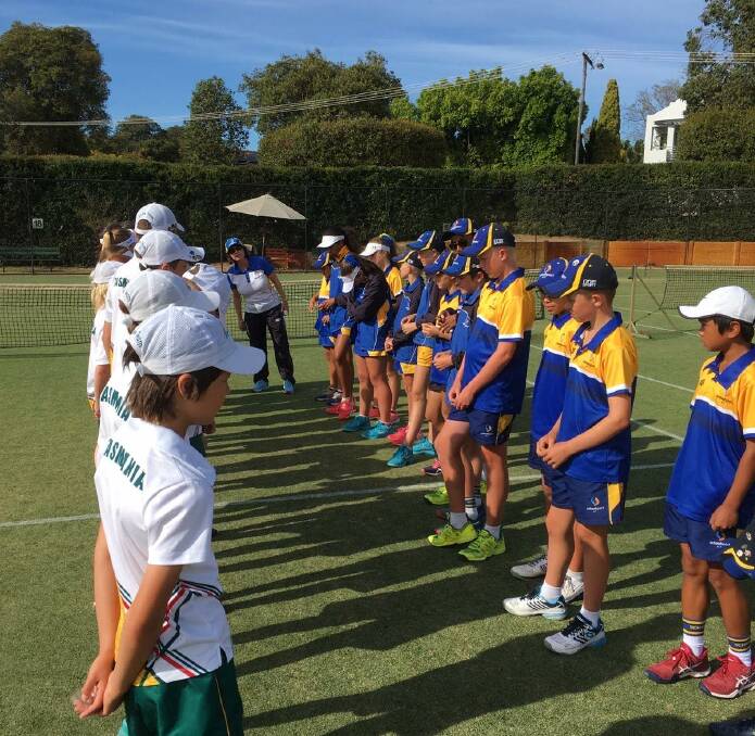 Tasmania and ACT stand toe-to-toe before their contest. Picture: Supplied
