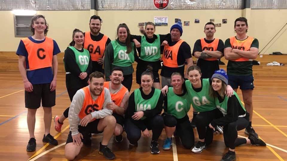 ALL SMILES: Two of the teams who took part in Longford Netball Club's 24-hour match fundraiser. Picture: Supplied