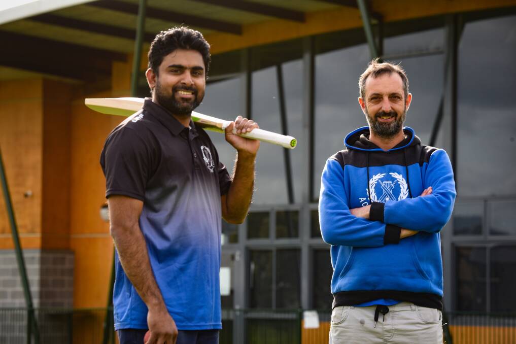 Changing of the guard: Incoming ACL Cricket Club coach Chathura Athukorala with his former leader John Kedey. Picture: Paul Scambler