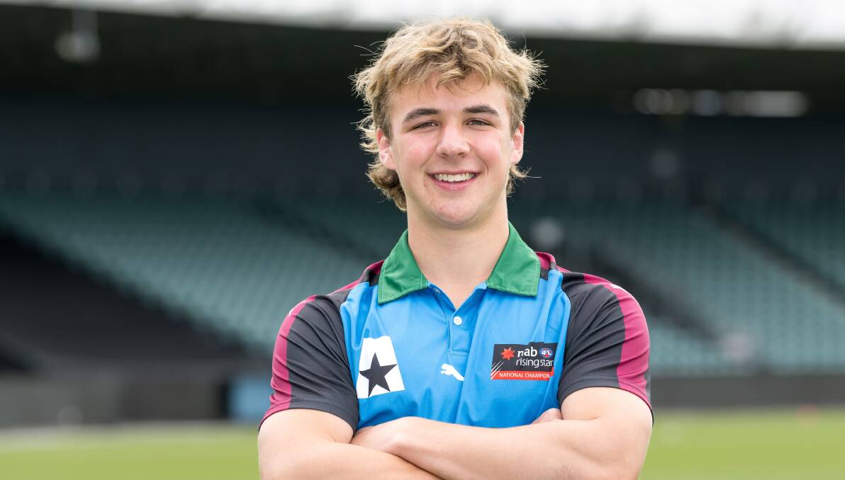 AFL draft prospect Ryley Sanders. Picture by Phillip Biggs