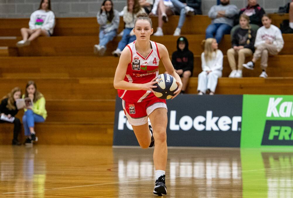 EAGER: Launceston Tornadoes player Micah Simpson is keen to play alongside Marianna Tolo. Picture: Paul Scambler 