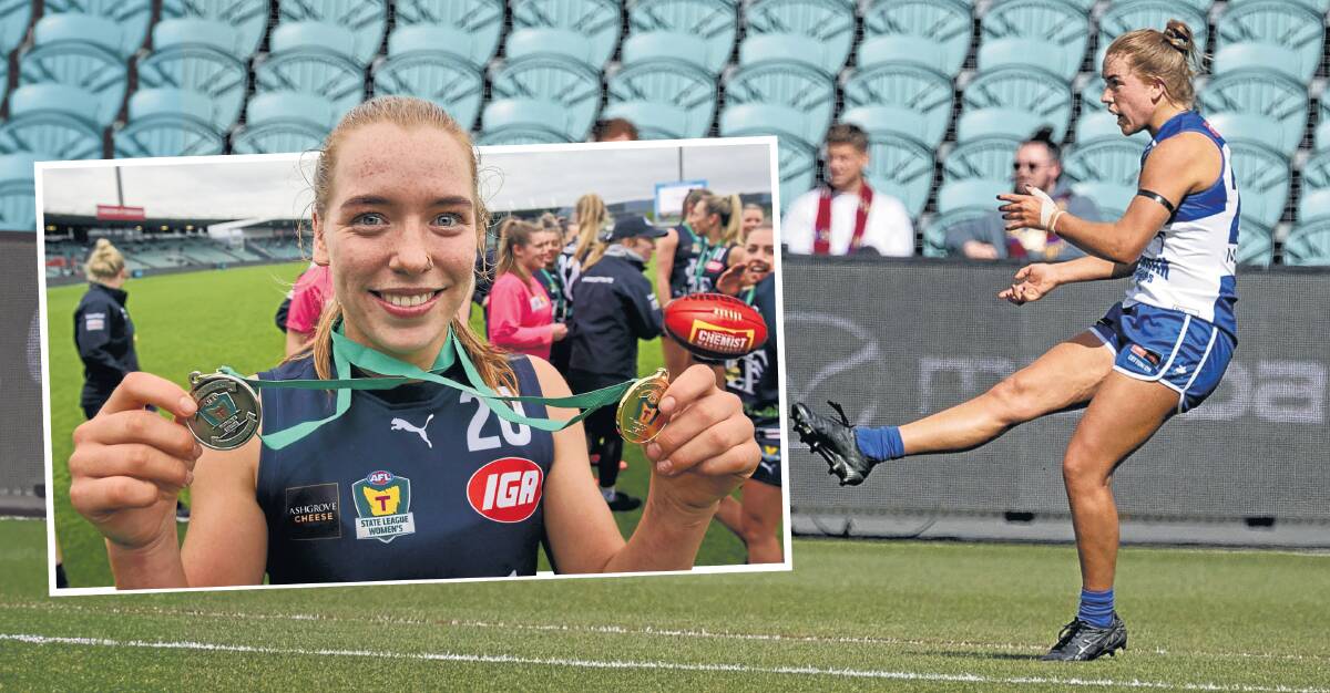 Mia King has gone from best on ground in the TSLW grand final to the AFLW's big dance. Pictures by Phillip Biggs, Paul Scambler