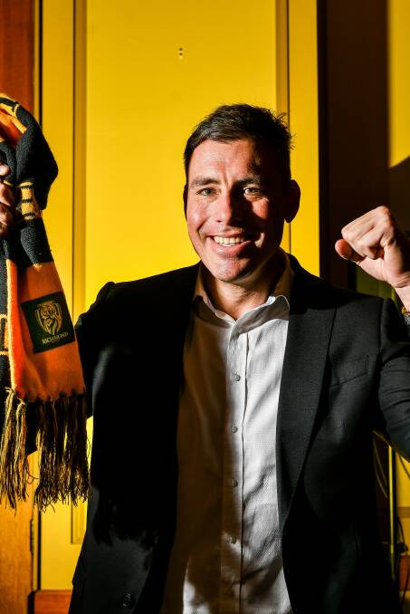 Ready to rock: Richmond legend and media personality Matthew Richardson is ready for another grand final rollercoaster. Picture: Scott Gelston