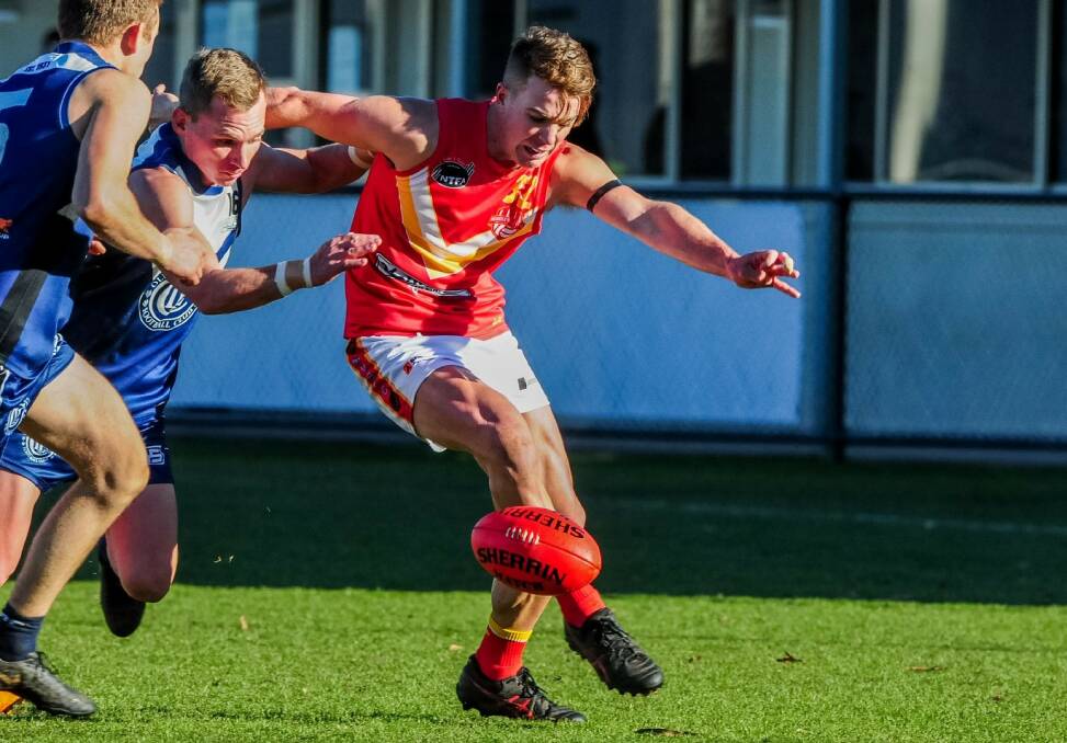 Superstar: NTFA team of the year member Matty Nicholson has impressed already this pre-season and could be taking his game to new heights. Picture: Phillip Biggs