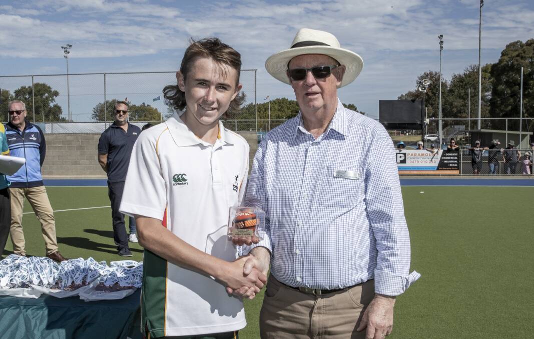 Stebbings won the under-15 player of the tournament at the national champs. Picture: Click InFocus