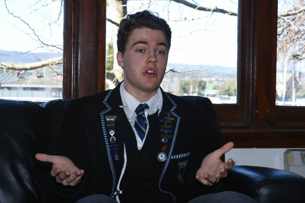 GIFT OF THE GAB: Eamonn Shorter is the fifth Tasmanian to win the national public speaking competition Picture: Neil Richardson.