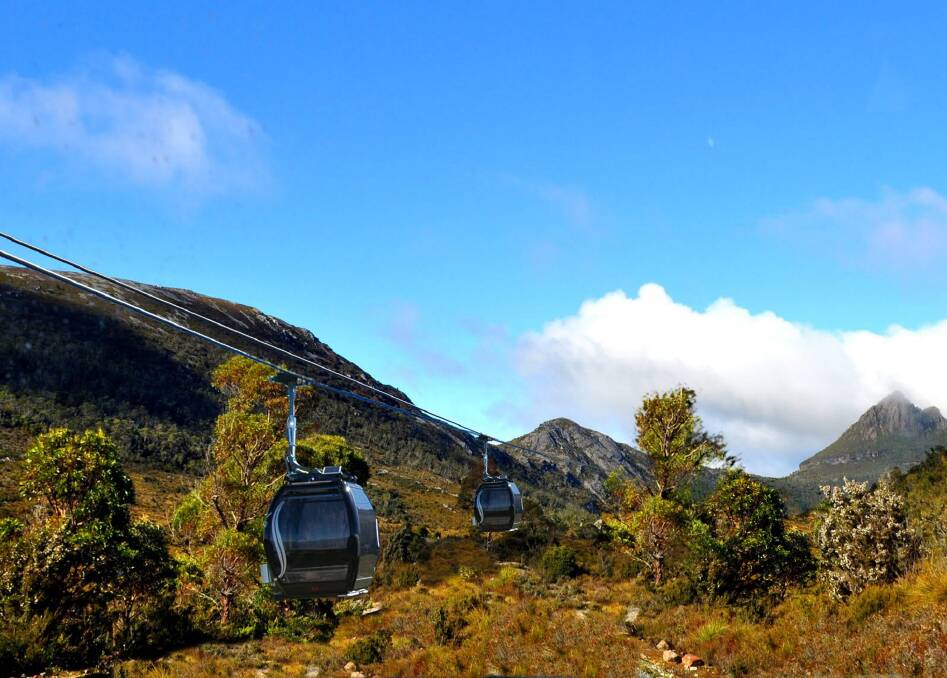 Pioneering: A design of a proposed Cradle Mountain cable car. Pictures: Cumulus Studio