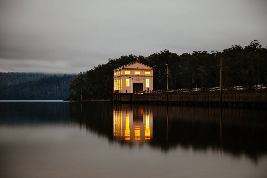 IDYLLIC ESCAPE: Pumphouse Point offers luxurious accommodation that is literally on Lake St Clair. Picture: Adam Gibson