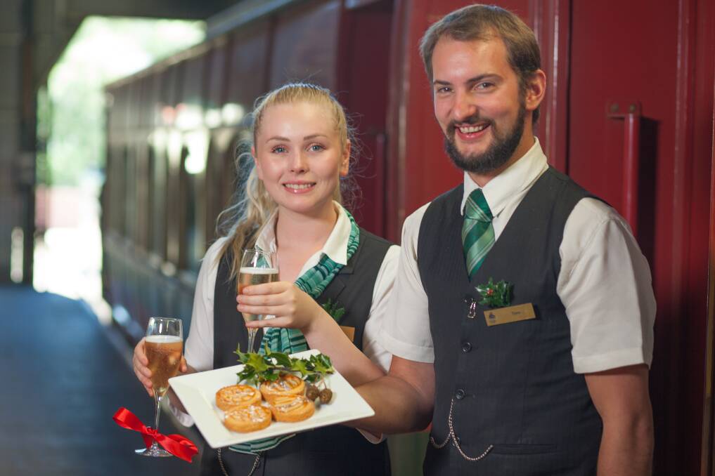 ON BOARD SERVICE: With mince pies, mulled wine and plum pudding all on offer, this is one feast you won't want to miss. Picture: Supplied