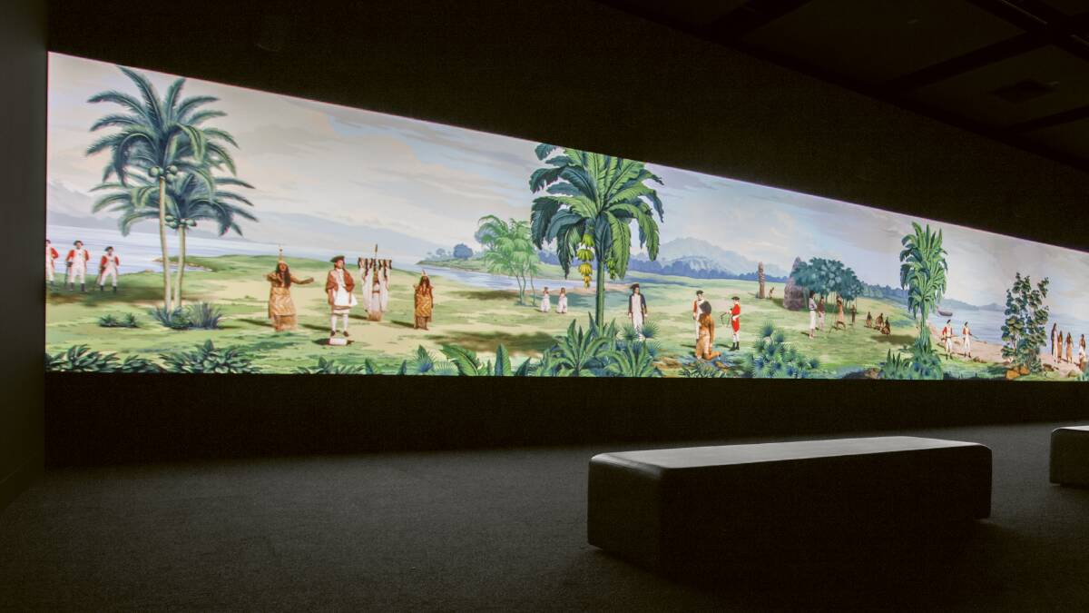 ON SHOW: Lisa Reihana's captivating In Pursuit of Venus [infected] 2015–17. Installation view from the John Curtin Gallery, Curtin University, 2018. Picture: Brad Coleman