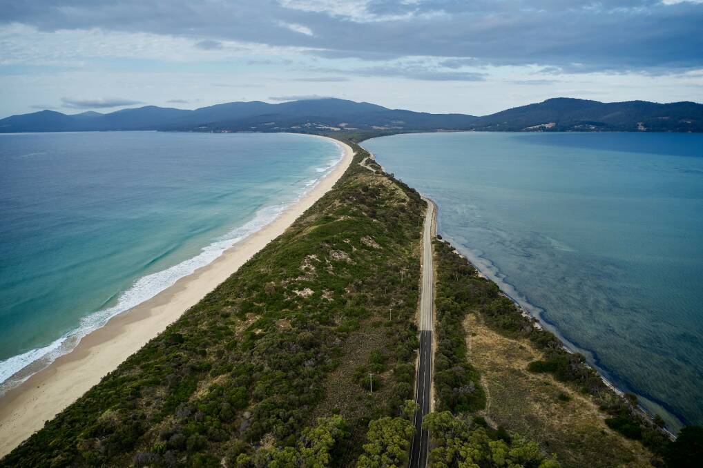 The Neck at Bruny Island offers a quintessential Tasmanian view. Picture by Tourism Australia