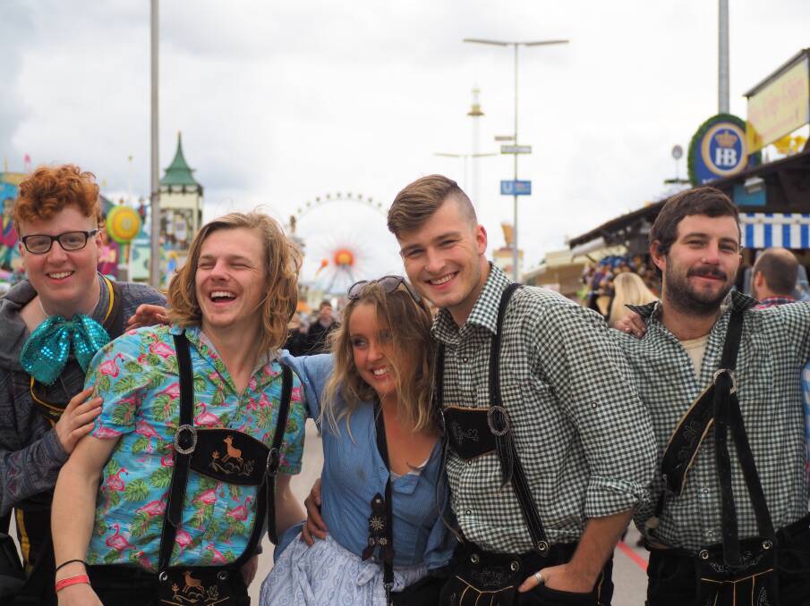 Ms Scott at Oktoberfest in Munich, she said the people she meets are integral to her travelling experience and make or break her experience of a country