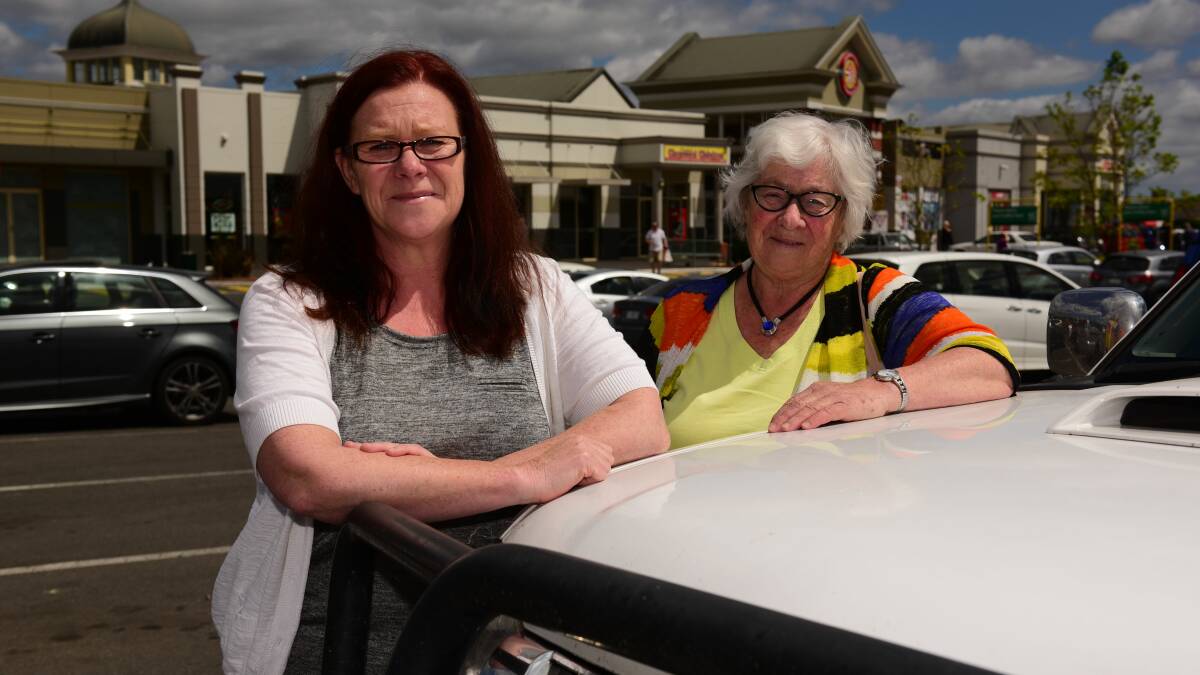 DRIVERS: Fiona Thowe and her mother Jillian Cunningham are dedicated to helping Ms Thowe's son get to work, but say transport is a real problem around Launceston. Picture: Paul Scambler