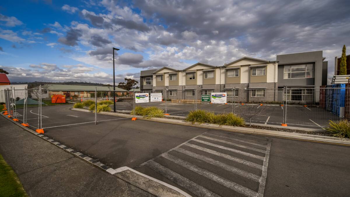 NEW PLANS: The construction site at Peace Haven, Masonic Care Tasmania in Norwood. Twelve extra high care beds will be added. Picture: Phillip Biggs 