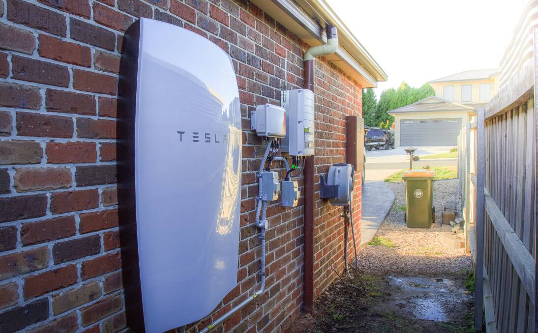 TASSIE FIRST: A Tesla Powerwall system designed to store excess solar power. Picture: Supplied
